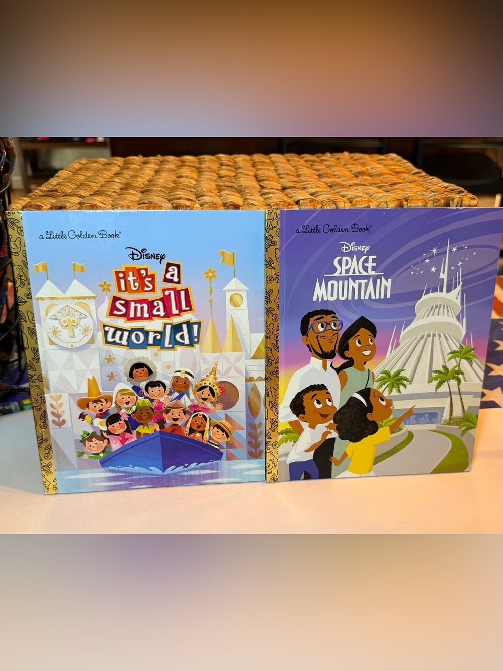 2 Disney Little Golden Books - “It’s a Small World”and “Space Mountain”